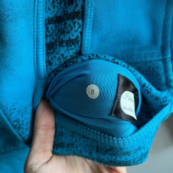 Lululemon Blue Zip-up Scuba Jacket - Size 8 - Picture 5 of 11